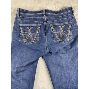 Wrangler Q-Baby Ultimate Riding Jeans 11/12 x 32 Bootcut Western Dark Wash